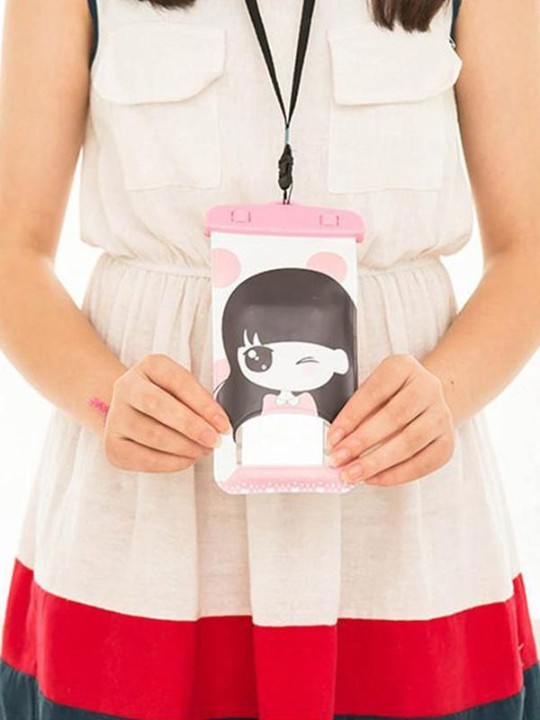 Tegneserie Vandtæt telefonpakke Taskepose Tørpose Undervandstelefonpose