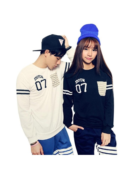 Nova Moda Feminina Estilo Japonês Pulôver Solto Tops Moletons Casaco de Esportes