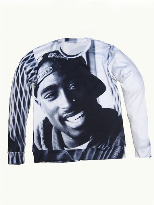 Fashion Autumn Long Sleeve Coat Hoodie Casual Sport Double Side Print Pullover Sweatshirt