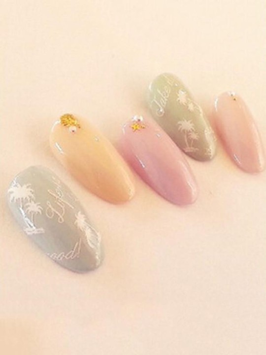 Coco Floral DIY límmiða fyrir konur Naglalistaskraut Naglar umbúðir Naglverkfæri manicure