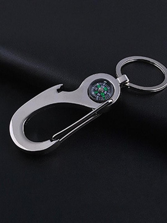 Exquisite Compass Keychain Waist Buckle Key Chains Accessories