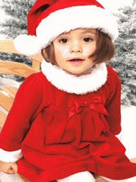 New Baby Romper For Newborn Girls Christmas Santa Claus Fleece Lining Romper + Hat Suit