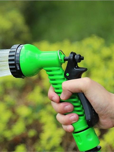 Pistolet à eau multifonctionnel de lavage de voiture de jardin de ménage de buse d&#39;eau bleue et verte
