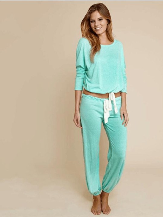 Haust tíska íþróttafatasett Langerma jogger bolir peysur peysa + svitabuxur harembuxur