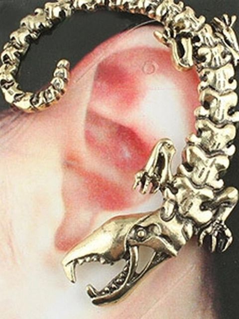 Mode féminine Nouvelle Personnalité Style Punk Crocodile Conception Oreille Clip Oreille Boucles D&#39;oreilles