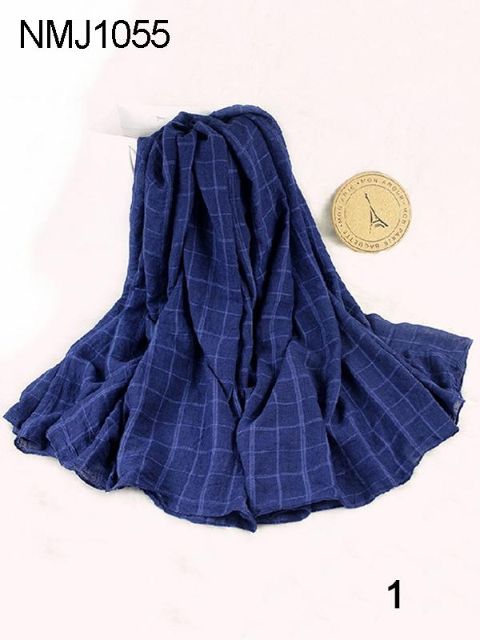 Uusi korkealaatuinen muoti naisten syksy talvi pehmeä yksivärinen ruudullinen lämmin huivi huivi