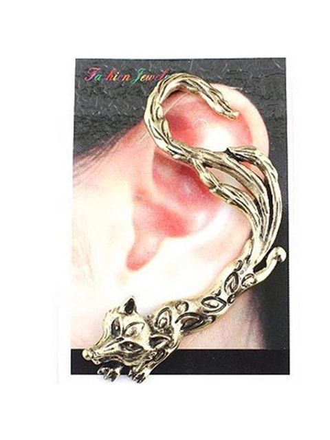 Muoti unisex uusi persoonallisuus punk tyyli söpö kettu suunnittelu korvakorut