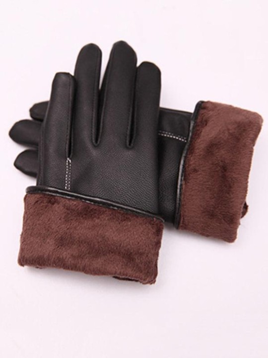 Gants de poignet en cuir à écran tactile pour femmes de mode chaude mitaines gants d&#39;hiver chauds