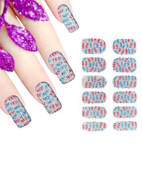 New Letters Shape Women's DIY Sticker Nail Art Decals Nails Wraps Nail Tools Manicure