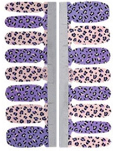 Padrão de Leopardo das mulheres DIY Etiqueta Nail Art Decalques Unhas Wraps Ferramentas Manicure