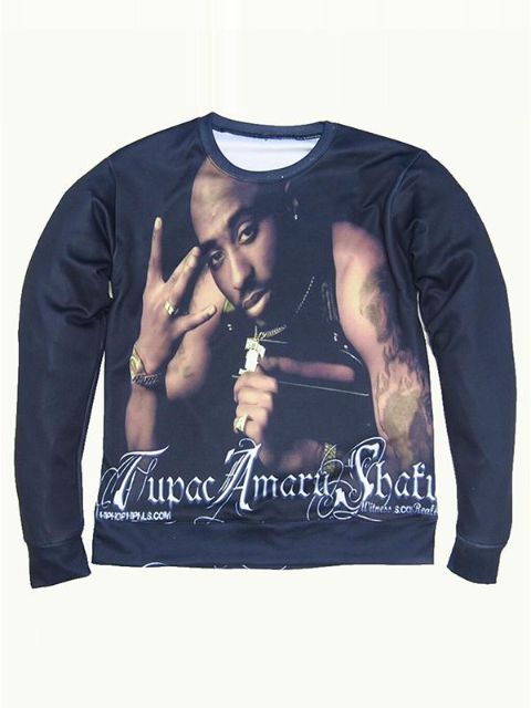 Mode Höst Långärmad Kappa Hoodie Casual Sport Dubbelsidig utskrift Pullover Sweatshirt