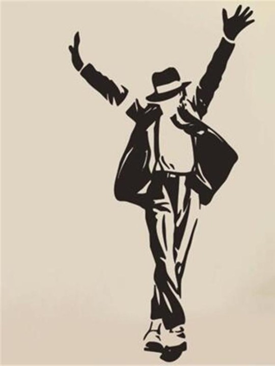 Meilleure vente 2015 danse Michael Jackson Stickers muraux amovible vinyle décoration murale Stickers muraux Art affiche bricolage décor à la maison