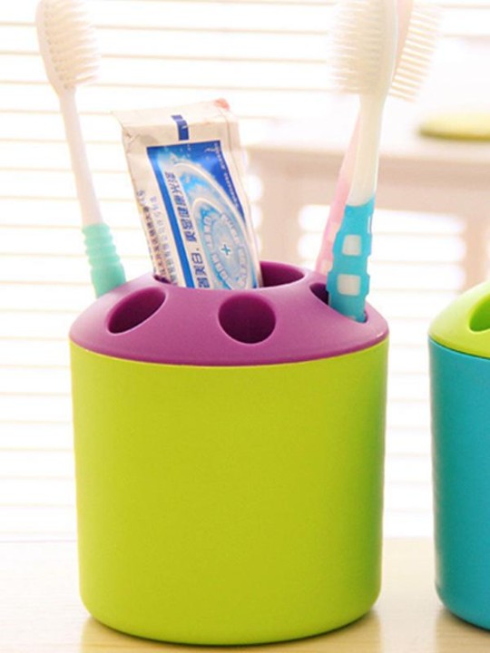 Creative Toothbrush Shelf Toothpaste Toothbrush Barrels Organizer
