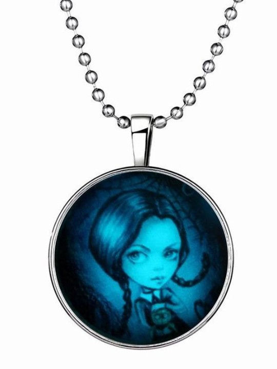 Fashion Jewelry Christmas Halloween Necklace Pendant Night light Glow In Dark Gifts Jewelry