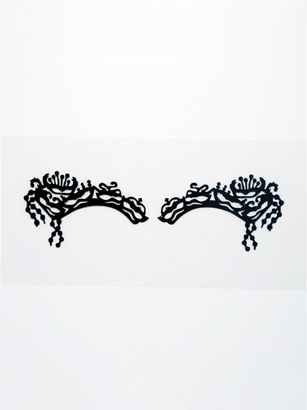 Hollow Out Lace Eyeshadow Sticker Makeup Artistic Floral Design Eye Mask Party Cosmetic Face Tattoo