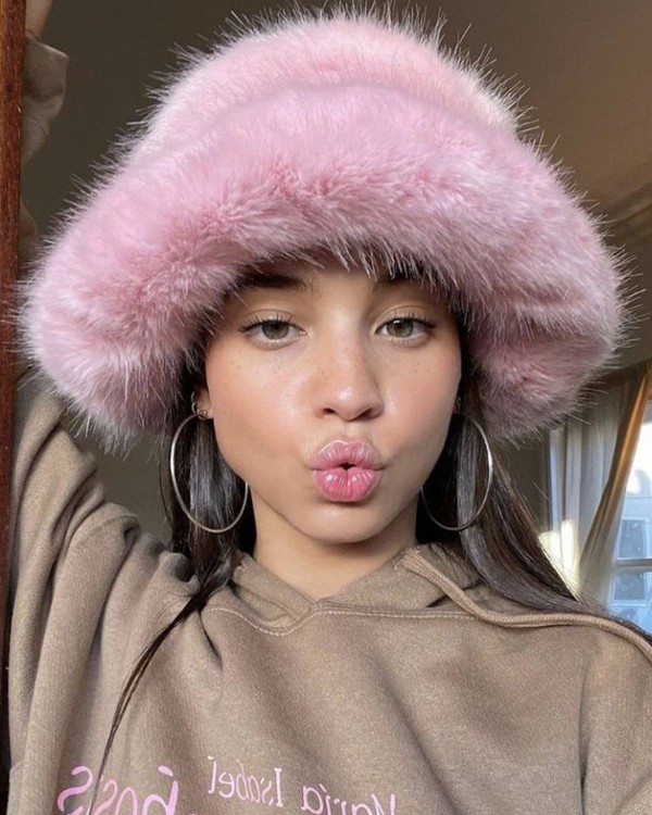 Faux Fur Fluffy Winter Thermal Bucket Hat