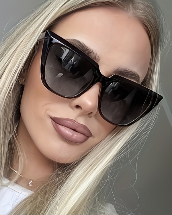 Retro Fashion Sunglasses Cat Eye Thick Frame Sun Glasses