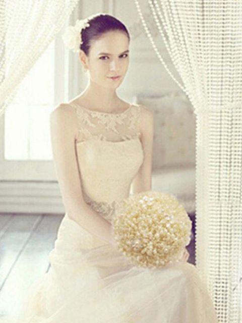 New 5 Meters Fishing Line Artificial Pearls Beads Chain Garland Flowers Wedding Party Decoration Products Supply