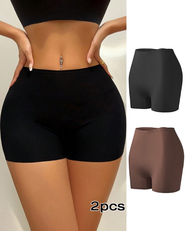 Seamless Shapewear Panties Anti-lighting Slip Shorts Tummy Control Underwear Anti-roll Edge