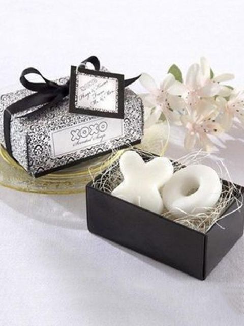 Skapandi gjöf Handgerð Mini ilmsápa XO Letter Design Sápa fyrir brúðkaupsjólaveislu