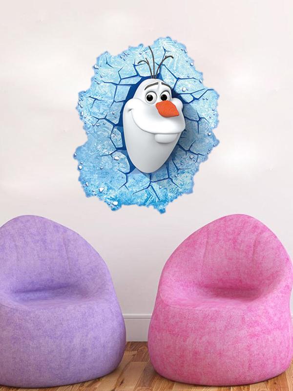 Niños creativos Habitación Arte de La Pared Película Pegatinas de Pared Decoración Del Hogar Niñas Dormitorio Decoraciones Diy de Dibujos Animados Tatuajes de Pared