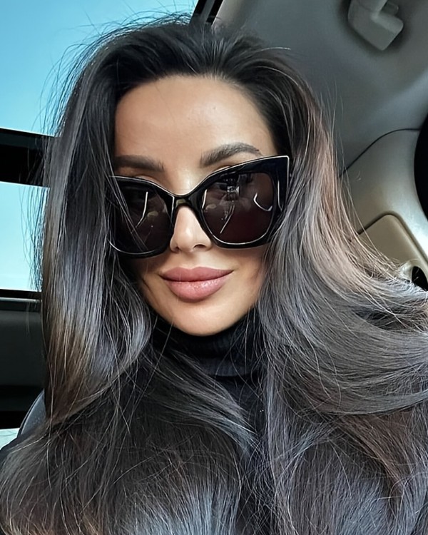 Vetro Fashion Sunglasses Cat Eye Thick Frame Vacation Beach Sunglasses
