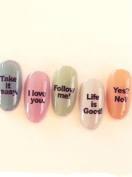 Kvinders vandmærke Smukke hjertebogstaver Klistermærke Neglekunstoverførsler Negleindpakning Negleværktøj Manicure