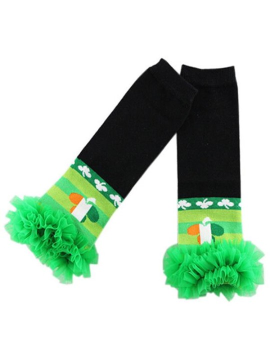 New Children's Clover  Printing  Mesh Lace Halloween Christmas Stocking Leg Warmers