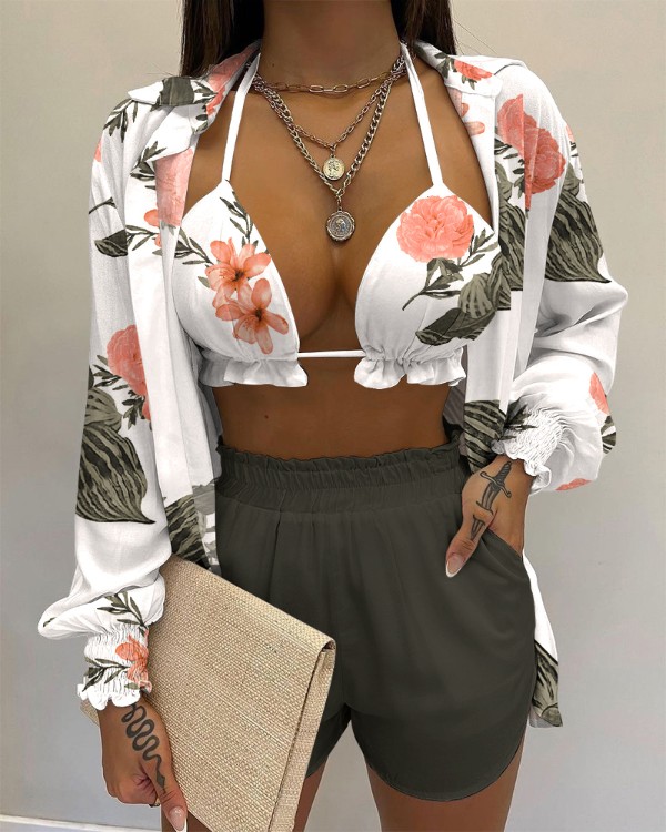 Devine Printed Shirt and Shorts Set main image 1