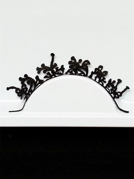 Women's Fashion Creative Beauty Makeup Cosmetic Paper Cut Art Floral Pattern Fake Eyelash For Daily Party
