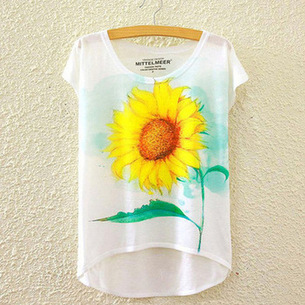 Nova moda feminina manga curta gráfico impresso camiseta