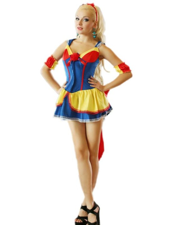 Sexy Disney Frauen Schneewittchen Kleid Kostüme Cosplay Kleid für Halloween Party
