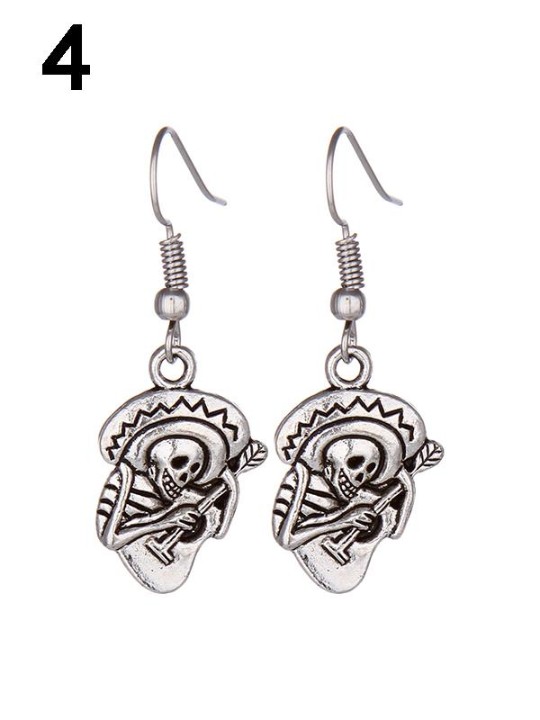 Mode smykker Sliver Vintage Cross Dyr Blomster Eardrop Earbobs Øreringe Julegaver