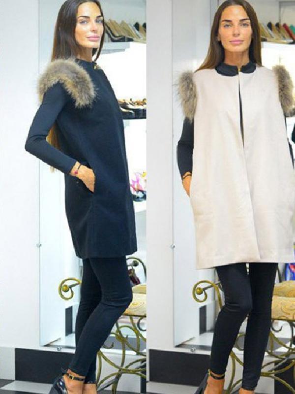 Femmes Sexy Automne Mode Chaud LaineLong Gilet Gilet Sans Manches Veste Cardigan