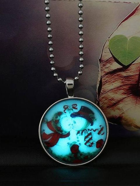 Jul Coola presenter självlysande halsband hängsmycke Nattljus Glow In Dark Choker Presentsmycken