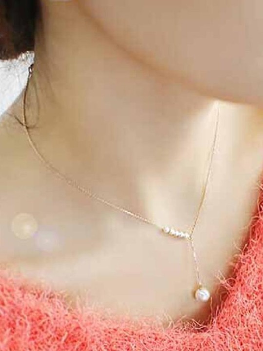 Nye elegante dejlige perlekæde vedhæng halskæde smykker tilbehør