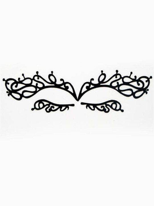Hollow Out Lace Eyeshadow Sticker Makeup Artistic Eye Mask Party Cosmetic Face Tattoo