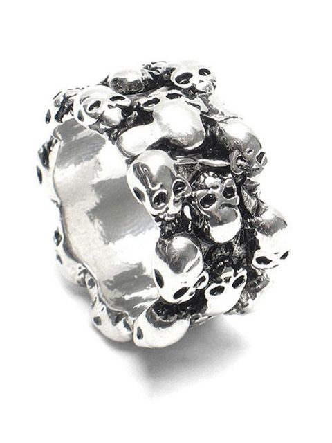 Korean Style Fashion Ring Alloy Rings Unisex Skulls Ring Punk Style Jewelry