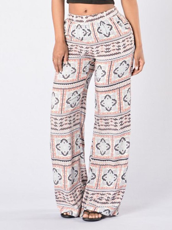 Women's Vintage Retro Fashion Totem Bohemian Style Plus Size Loose Casual Wide Leg Loose Pants