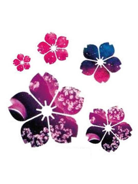 Mode Elegant Blomster Mønster Vandtæt Tatovering Stickers Decals Midlertidig Tattoo