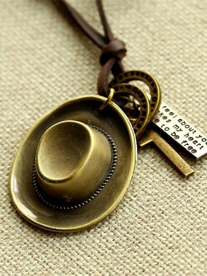 New Hot Sale Fashion Jewelry Copper Alloy Cross Pendant Charms Leather Necklace for Men/Women Gift