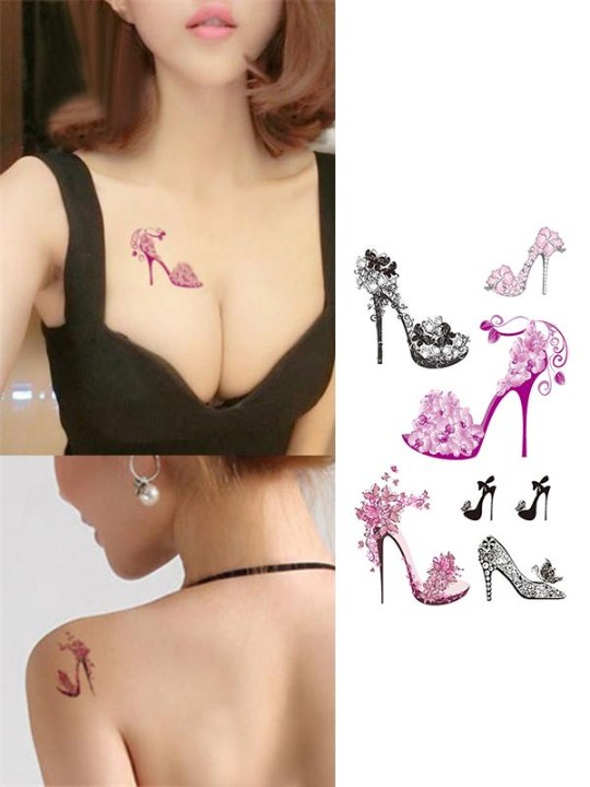 Creative Sexy High Heels Vattentäta tatueringsdekaler Temporary Tattoo