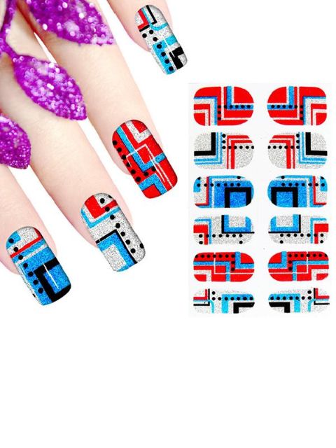 Neue Damenmode DIY Aufkleber Nail Art Decals Nägel Wraps Nagel Werkzeuge Maniküre