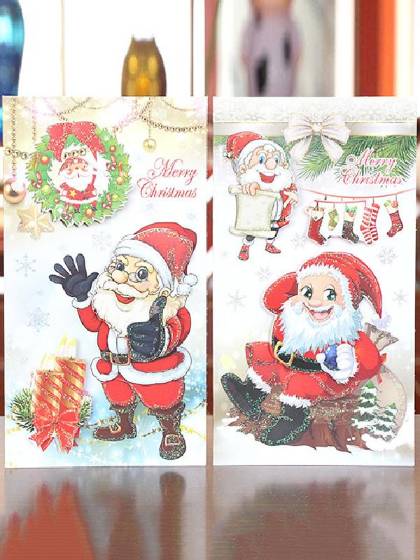 5 st julhälsningskort Handgjorda pappersklippta vikkort Vykort till vänner Julklappar