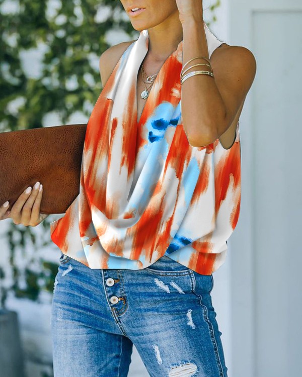Cowl Tie Top
