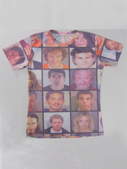 T-shirt imprimé à la mode, col rond, chemises décontractées à manches courtes