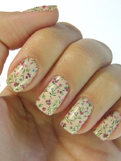 Frauen DIY Schöne Kleine Blumen Nail Art Decals Nägel Wraps Nagel Werkzeuge Maniküre