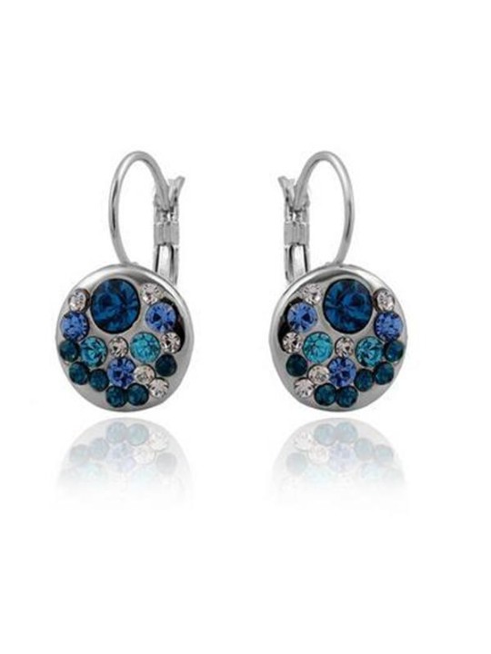 Kvennatíska Vintage Hot Rhinestone Eyrnalokkar Geometry Eyrnalokkar Ear Stud Fyrir Party