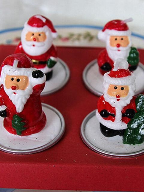 Santa Claus Candle Christmas Party Decoration Candle Birthday Party Candle Handmade Christmas Candle