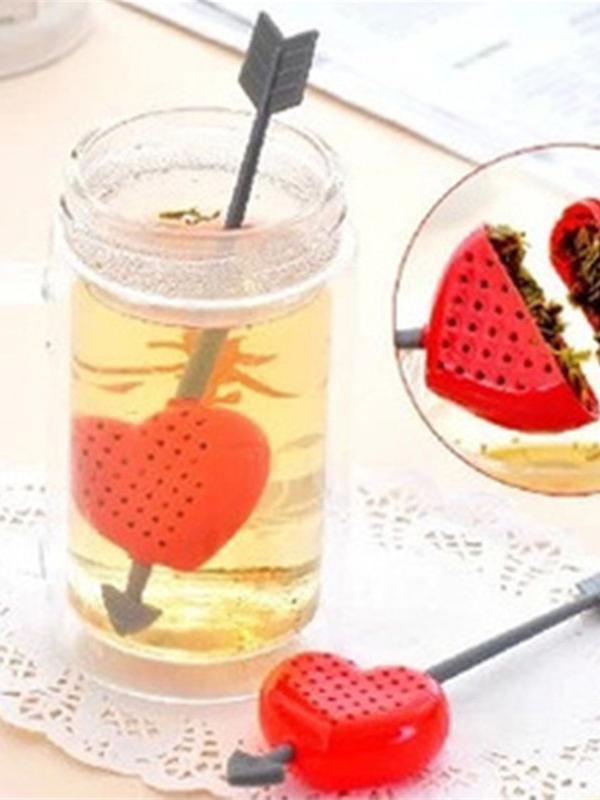 Tee Infuser Amor Herz Silikon Teekanne Teetasse Teesieb Infuser Filter Valentinstag Geschenk